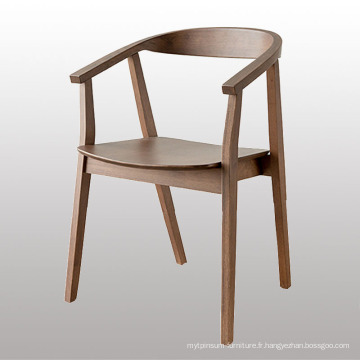 Chaise de salle à manger en bois de restaurant de conception moderne